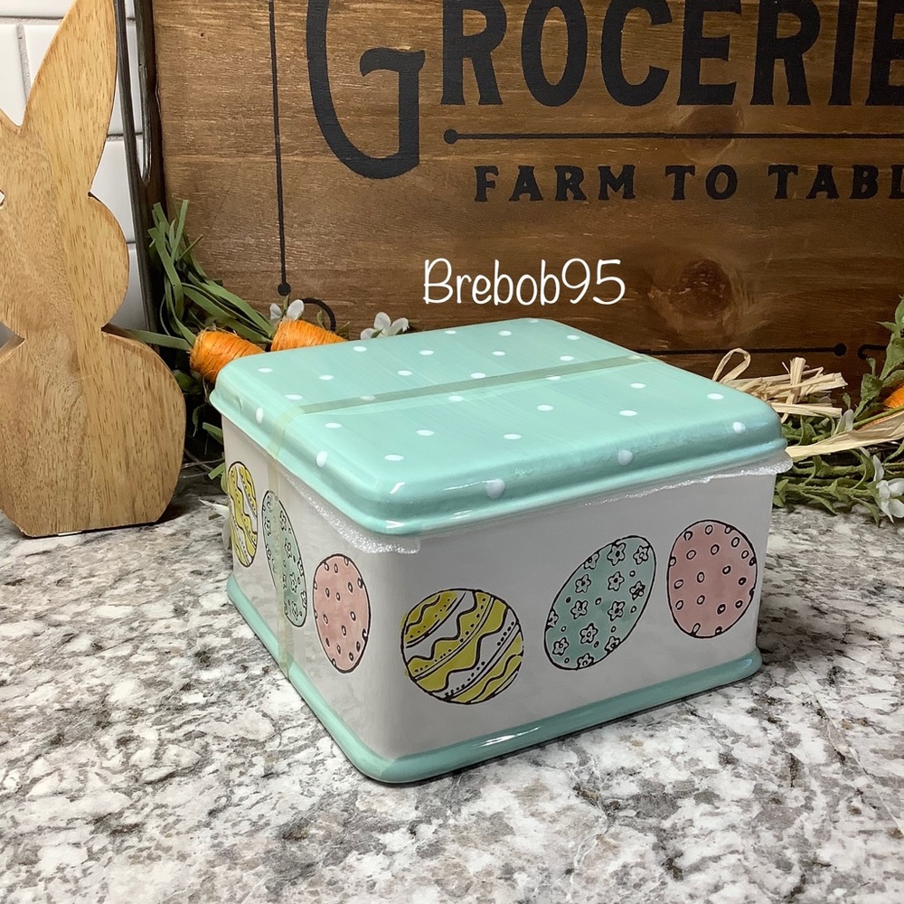 POTTER'S STUDIO Easter Egg Ceramic Canister - LAST ONE